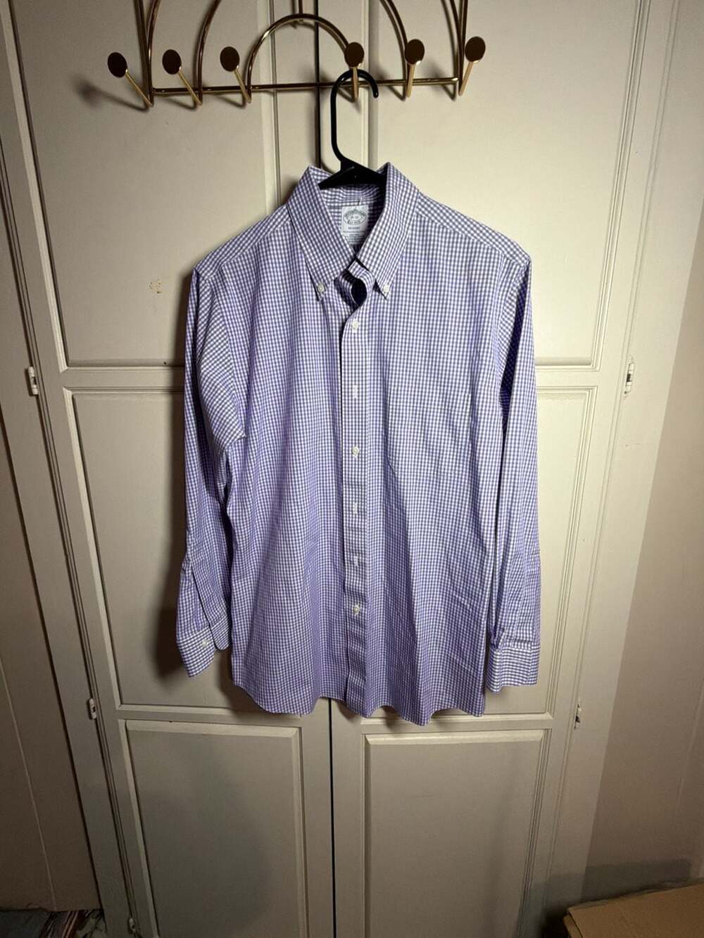 Brooks Brothers Regent Non-Iron Supima Cotton Gingham Dress Shirt 15-32